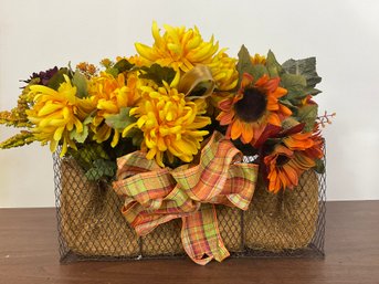 Autumn Flower Basket