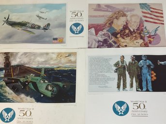World War II 50th Anniversary Air Force Art Collections Set Of 10 Prints
