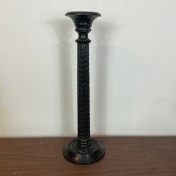 Tall Black Pillar Candle Holder