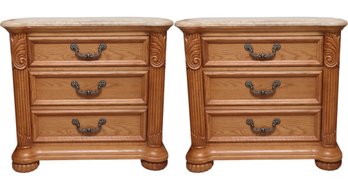Marble Top Thomasville Bedside Tables
