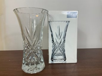 Mikasa Adalaied Crystal Vase In Box