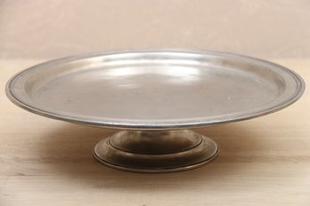 Pewter Pedestal Cake Platter