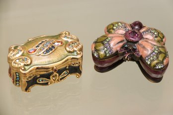 Two Jay Strongwater Trinket Boxes