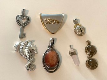 Various Pendants Including Seahorse