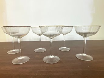 Six Vintage Glasses