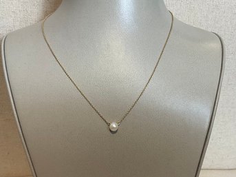 14K Gold Filled Necklace With Pearl