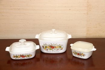 Corning Ware Spice Of Life Pattern Collection