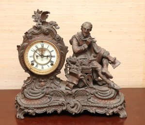 Ansonia Mantle Clock With William Shakespeare