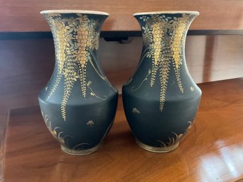 Pair Of Satsuma? Vases