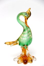 Murano Art Glass Heron Sculpture
