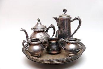 Antique Silver Plate Coffee Service