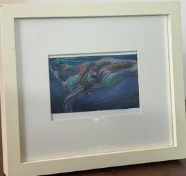 Colorful Whale Framed Art