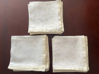 Polka Dot Linen Napkins Set Of 32