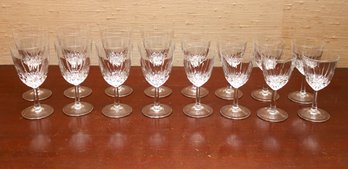Red And White Crystal Wine Glasses