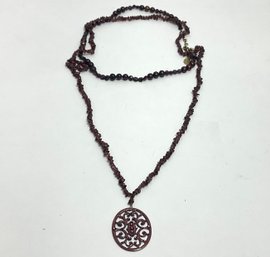 Ann Koplik Stone Necklace With Pendant