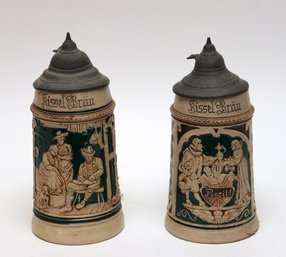 Antique Stoneware German Steins