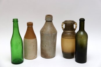 Assortment Of Old Bottles