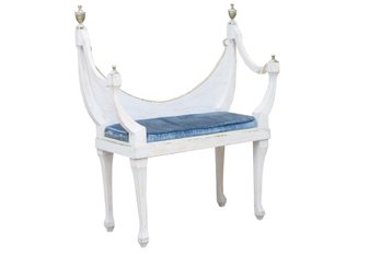 19th Century Crescent Back Bench