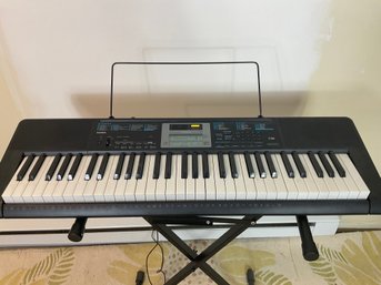 Casio Electric Keyboard Piano With Stand