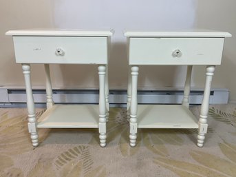 Pair Of Pottery Barn Cottage Side Tables