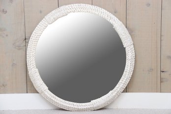 Faux Rope Round Wall Mirror