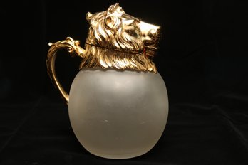 Gold Lion Head Pitcher