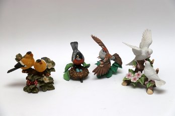 Lenox Porcelain Birds Including Sparrow And Others