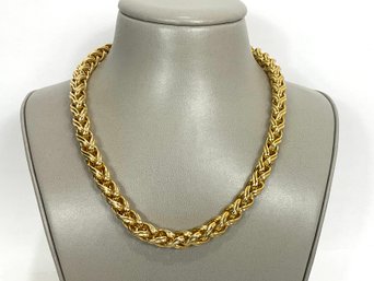 Gold Tone Rope Necklace