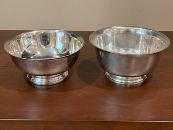 Silver Plated Bowls Including Paul Revere Reproduction Bowl