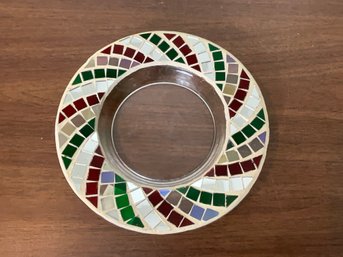 Yankee Candle Mosaic Candle Holder Plate