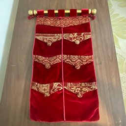 Red Pocket Wall Hanging