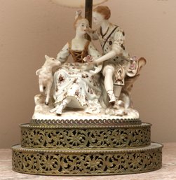 Bavarian Porcelain Table Lamp