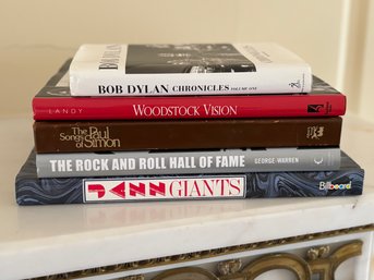 Coffee Table Books Including Bob Dylan And Woodstock Vision