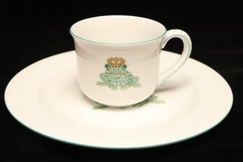 Herend Frog Cup And Plate