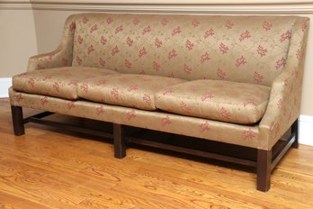 Custom Upholstered Three Cushion Sofa