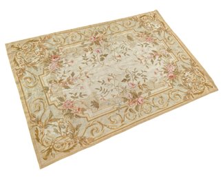 4 X 6 French Aubusson Needlepoint Carpet