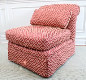 Red Upholstered Accent Chair