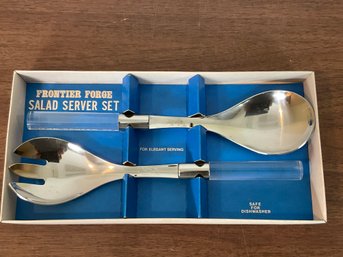 Frontier Forge Stainless Steel Salad Server Set In Box