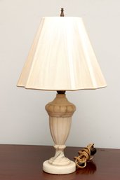 Marble Table Lamp With String Shade