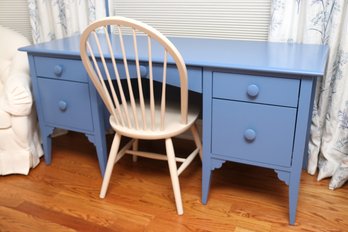 Maine Cottage Blue Desk & Spindle Back Chair