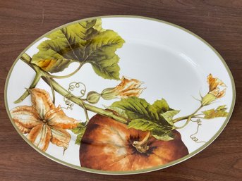 Williams Sonoma Botanical Pumpkin Platter