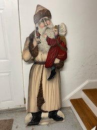 Santa Wooden Cut Out