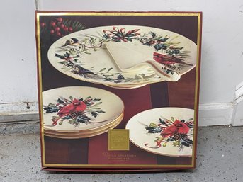 Lenox For The Holidays Christmas Greeting Platters