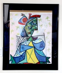 Picasso Woman With A Red Hat Print