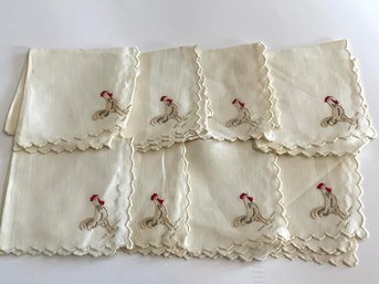 16 Vintage Small Roaster Handkerchiefs