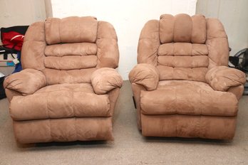 (BRONXVILLE PICK UP) Pair Of Oversized Rocker Recliners