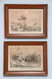 Two Vintage W.H. Bartlett Steel Engravings