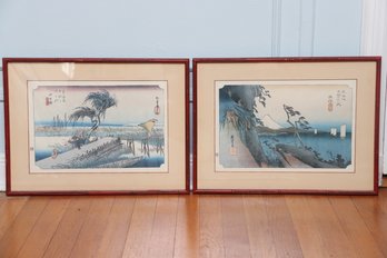 Pair Of Asian Landscape Prints