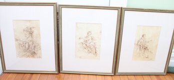 Trio Of Framed Prints Artist Unknown