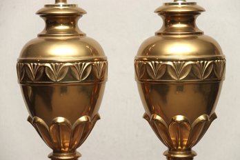 (BRONXVILLE PICK UP) Brass Table Lamps No Shade